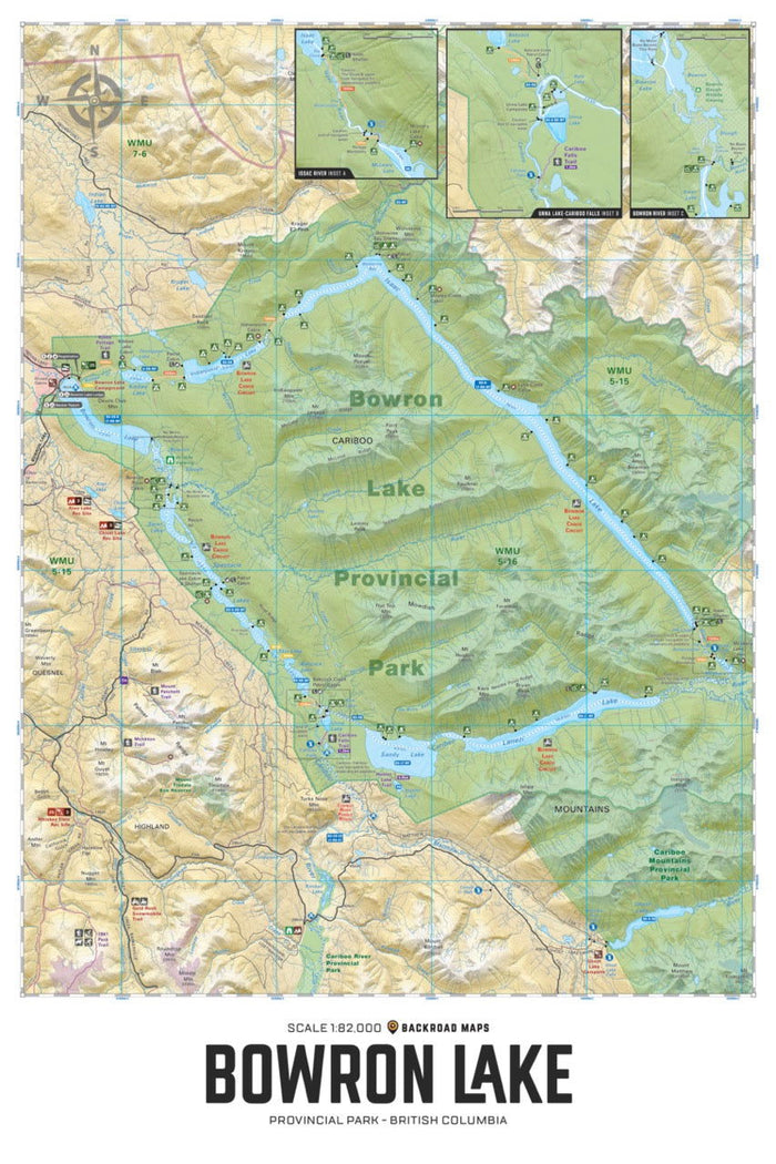 BC Popular Wall Maps - Backroad Maps