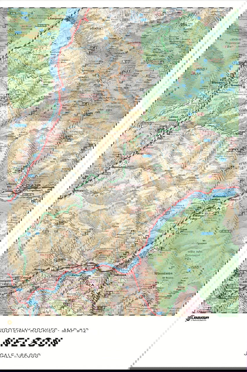 British Columbia TOPO Wall Maps - Backroad Maps