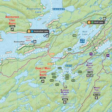 Kawartha Highlands Provincial Park ON - Wall Map