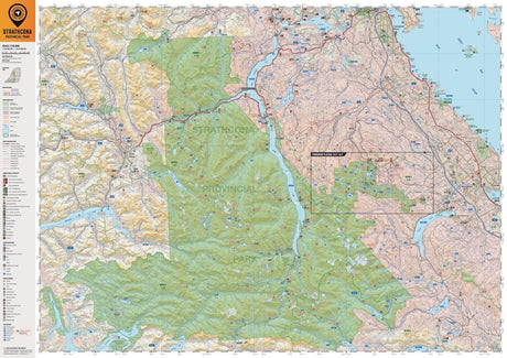 Strathcona Provincial Park BC - Park Map