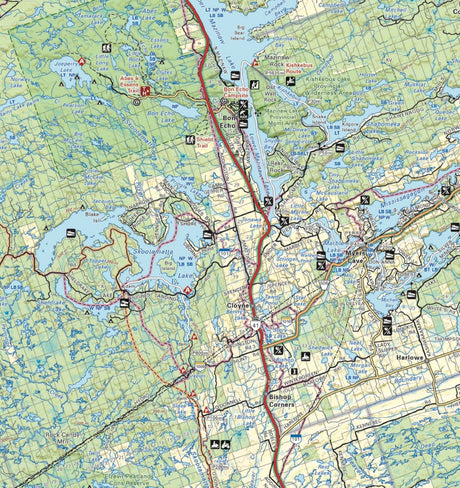 Bancroft District (East) Crown Land Ontario - Wall Map