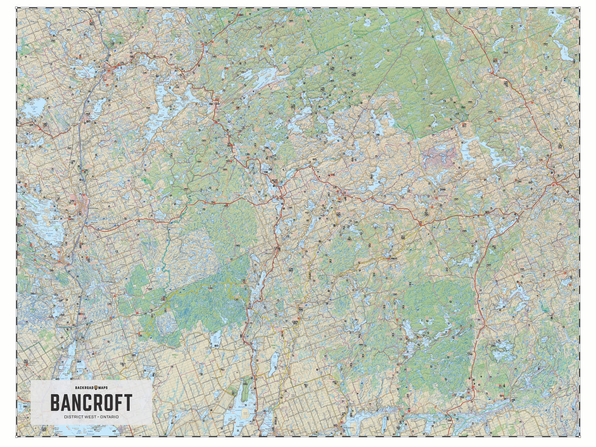 Bancroft District (West) Crown Land Ontario - Wall Map