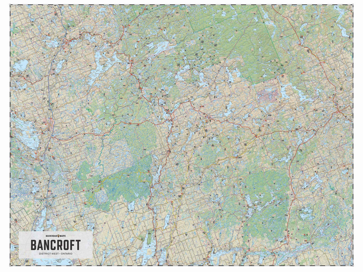 Bancroft District (West) Crown Land Ontario - Wall Map
