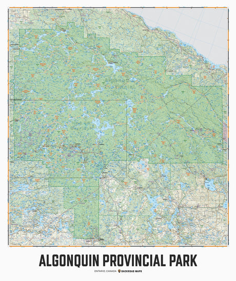 Algonquin Provincial Park, ON - Wall Map - Backroad Maps