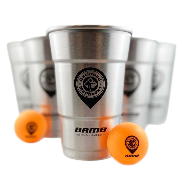 BRMB Adventures "Beer" Pong Set - Backroad Maps