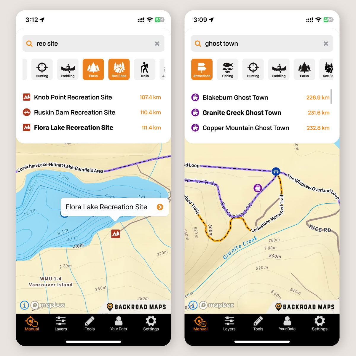 BRMB Maps App & Web Map - Backroad Maps