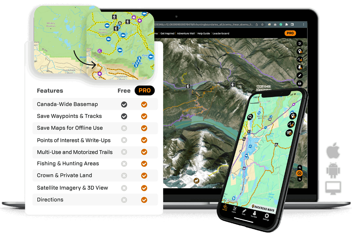 BRMB Maps App & Web Map - Backroad Maps