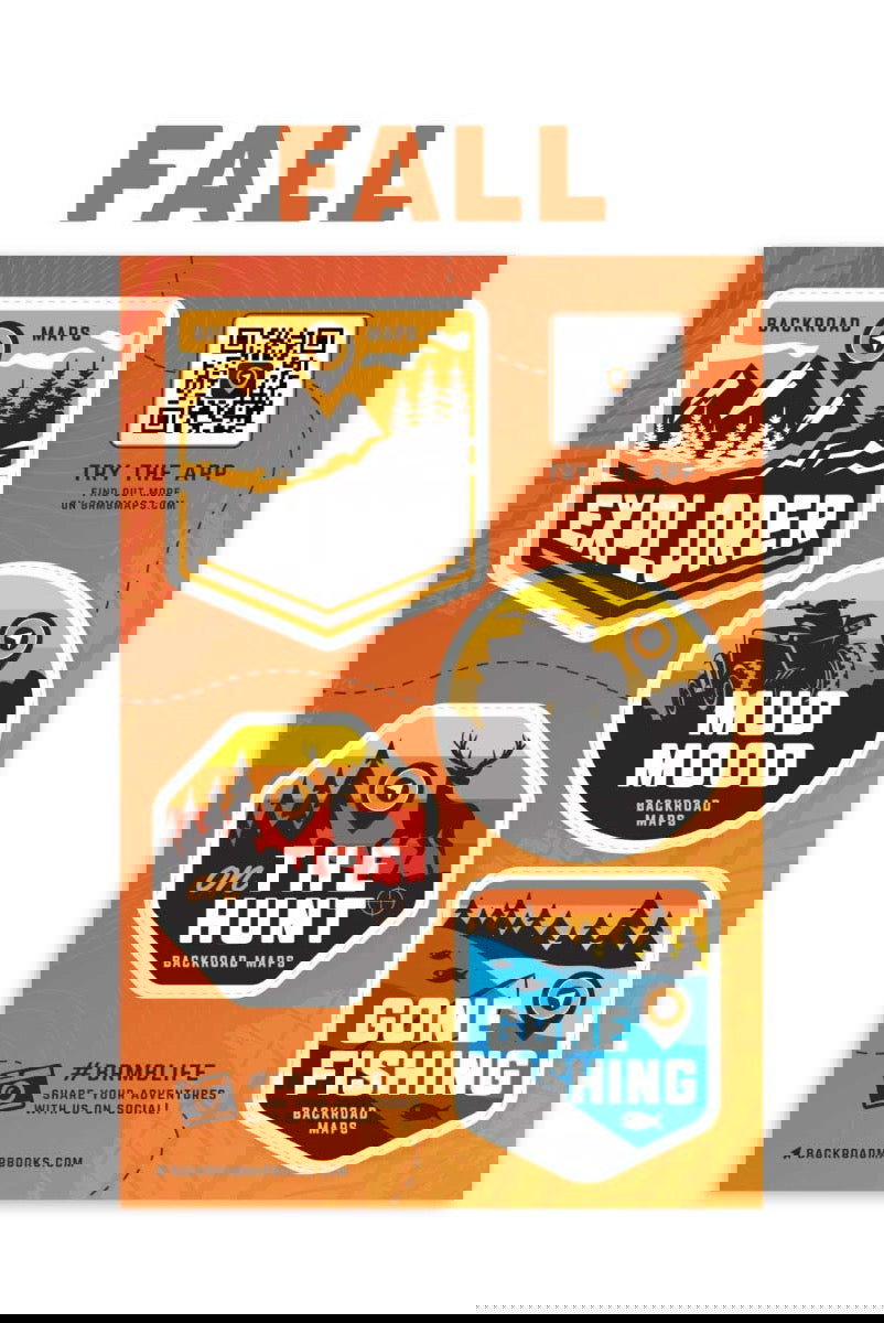 Backroad Maps Sticker Sheets - Backroad Maps