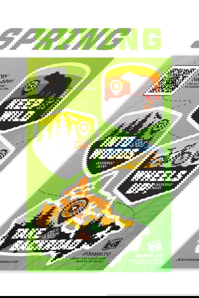 Backroad Maps Sticker Sheets - Backroad Maps