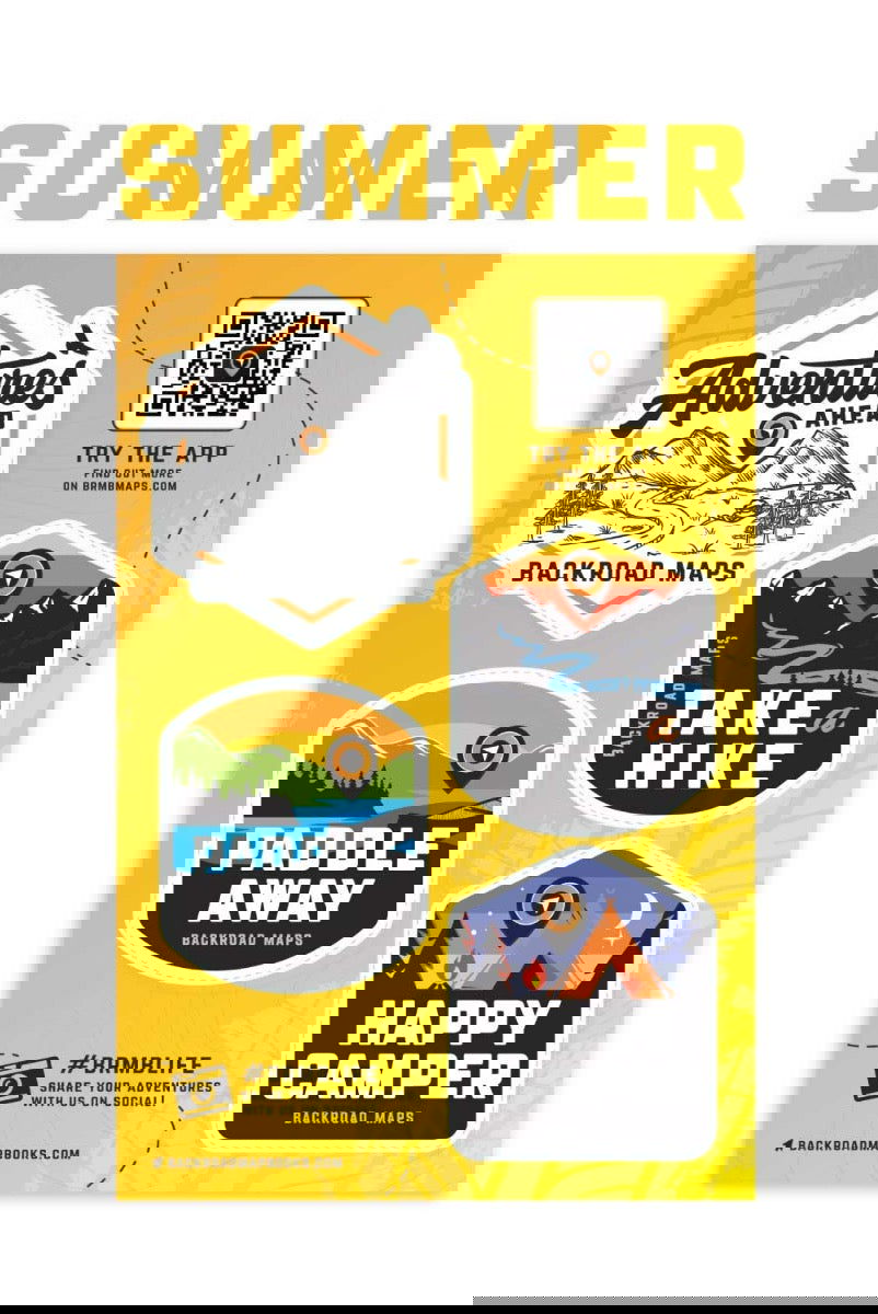 Backroad Maps Sticker Sheets - Backroad Maps
