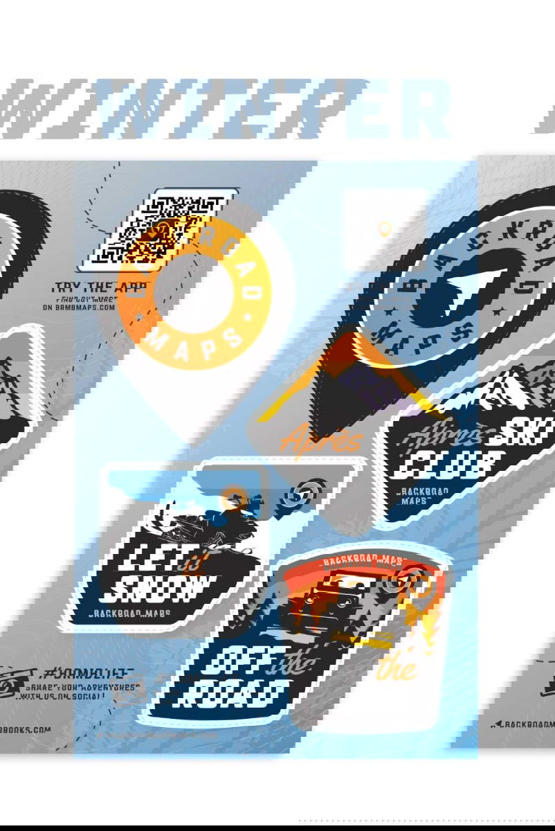 Backroad Maps Sticker Sheets - Backroad Maps
