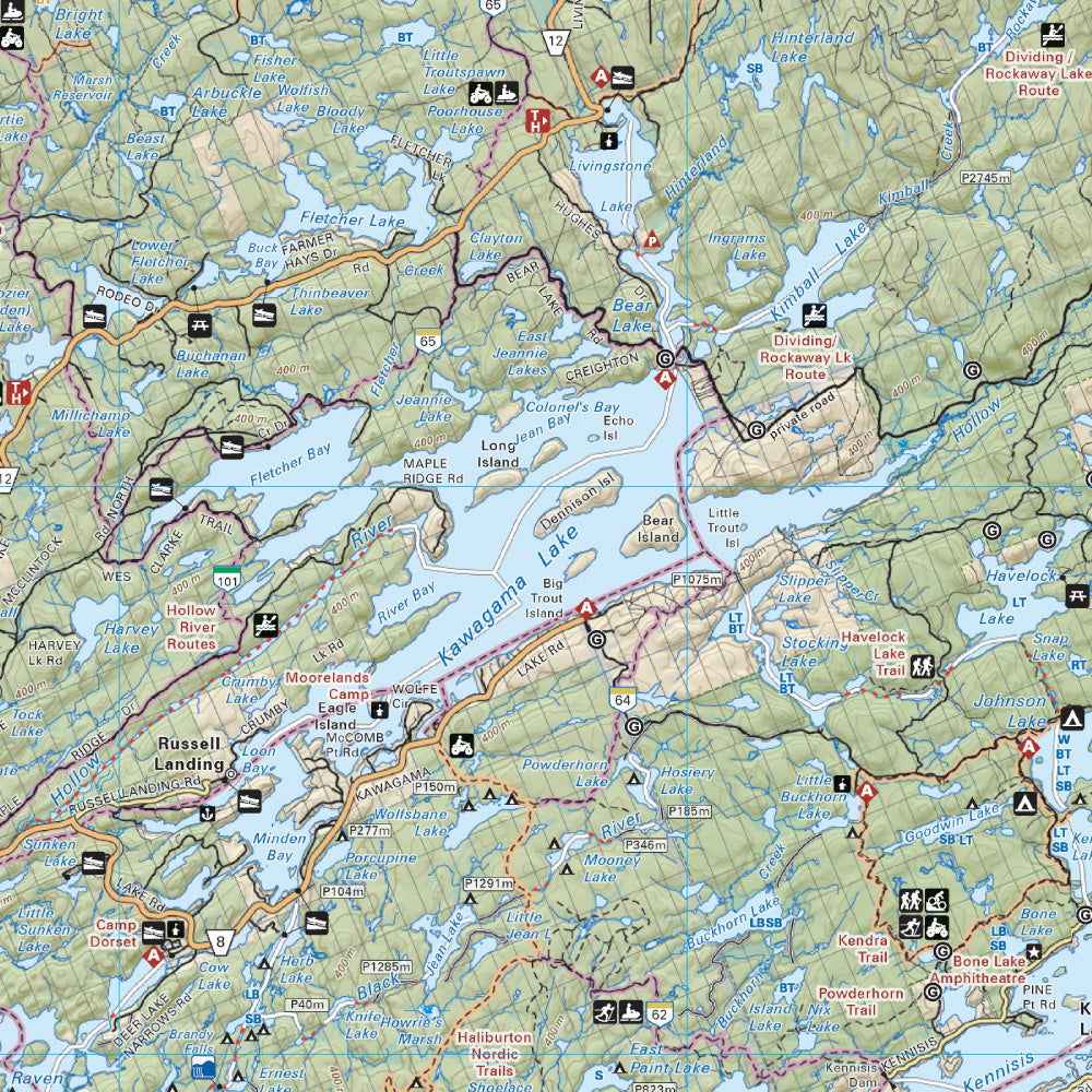 Bancroft District (West) Crown Land Ontario - Wall Map