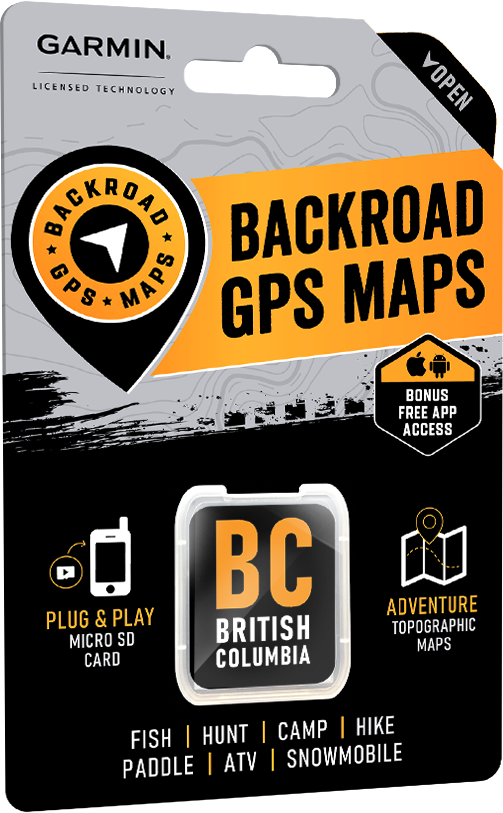 British Columbia - Garmin-Licensed GPS Maps