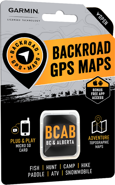 British Columbia & Alberta - Garmin-Licensed GPS Maps