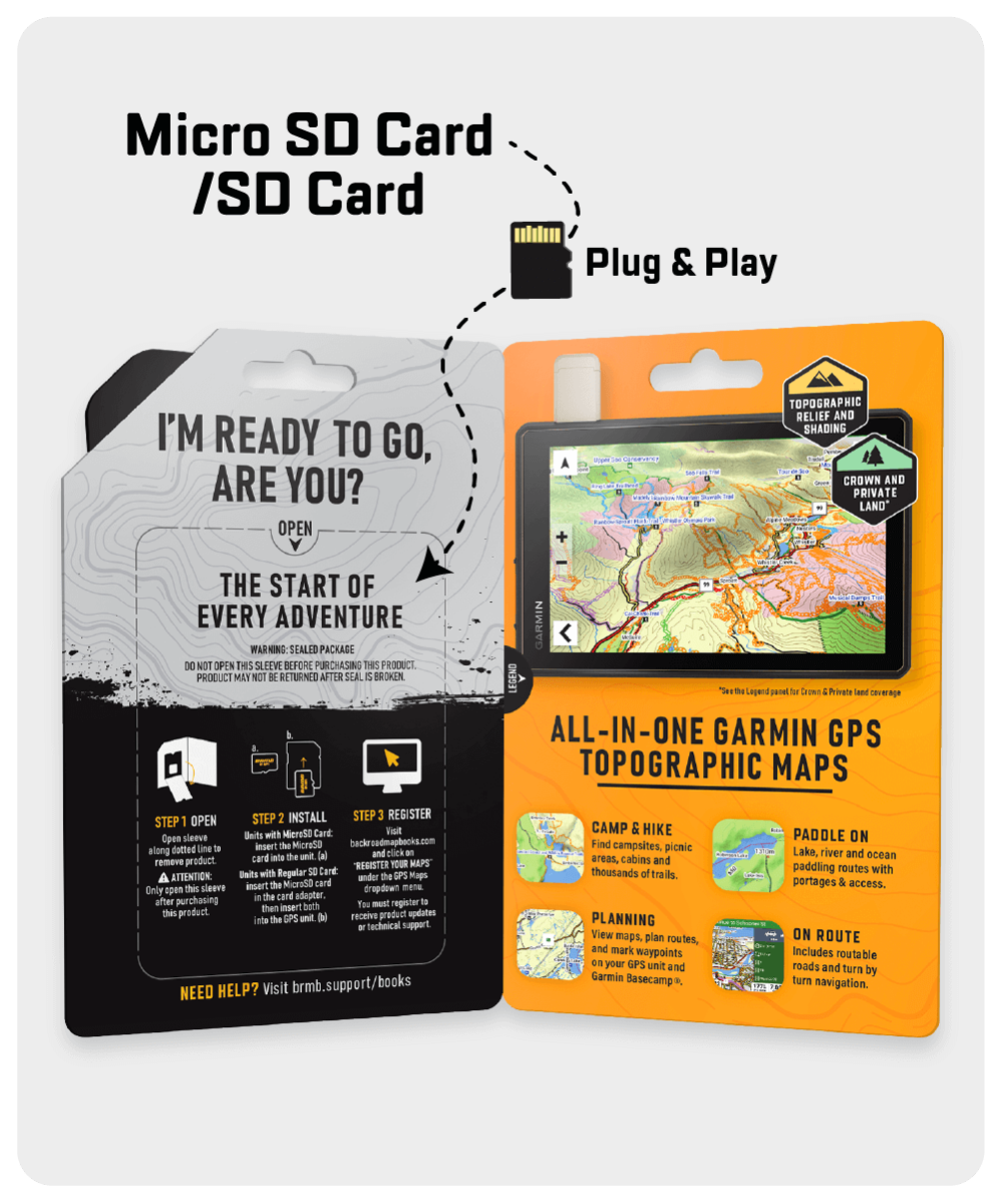 British Columbia & Alberta GPS Maps road and trail coverage