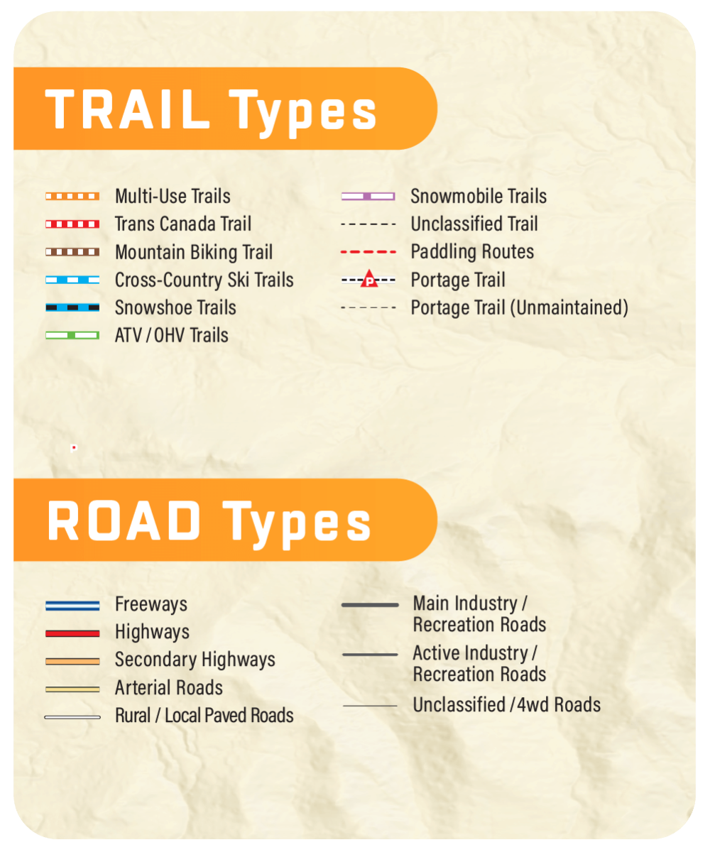 British Columbia & Alberta GPS Maps GPS map