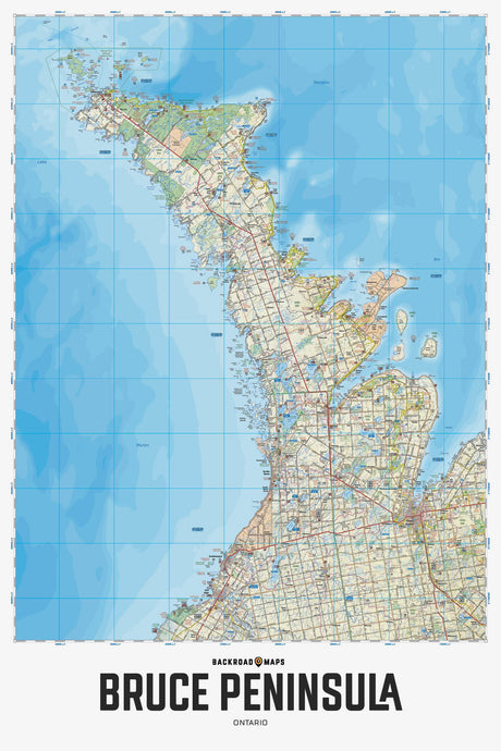 Bruce Peninsula ON - Wall Map - Backroad Maps