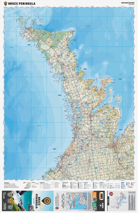 Bruce Peninsula Ontario - Destination Map - Backroad Maps