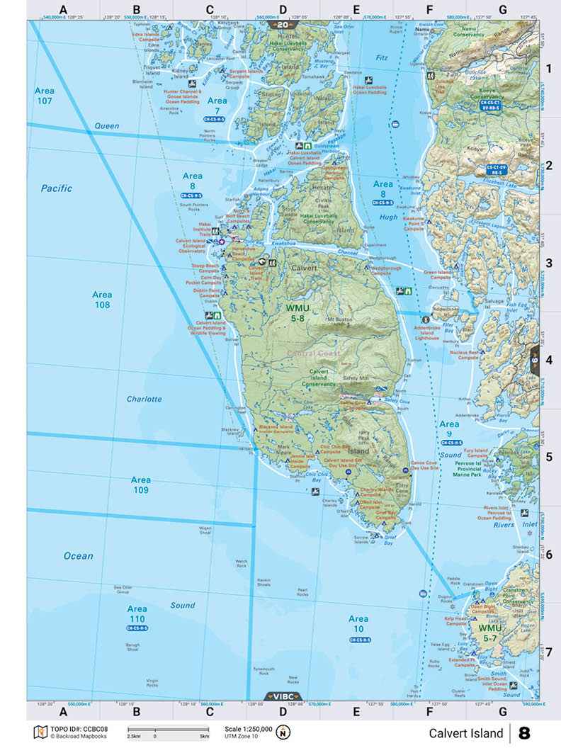 CCBC08 TOPO Map - Calvert Island