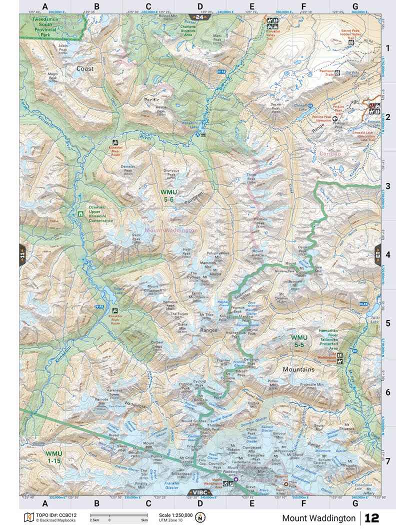 CCBC12 TOPO Map - Mount Waddington
