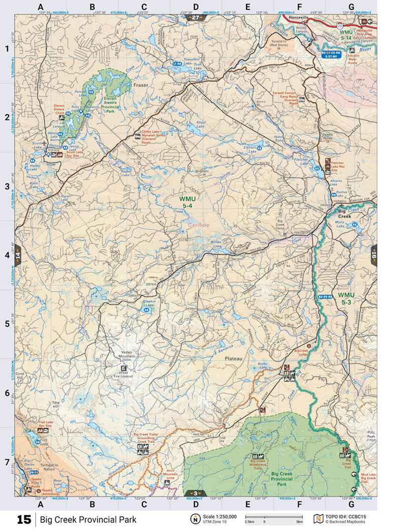 CCBC15 TOPO Map - Big Creek Provincial Park
