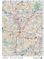 CCBC18 Wall Map - 100 Mile House - Backroad Maps