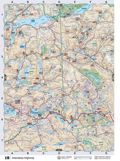 CCBC19 TOPO Map - Interlakes Highway - Backroad Maps