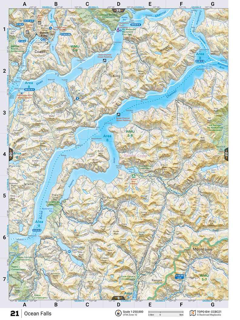 CCBC21 TOPO Map - Ocean Falls