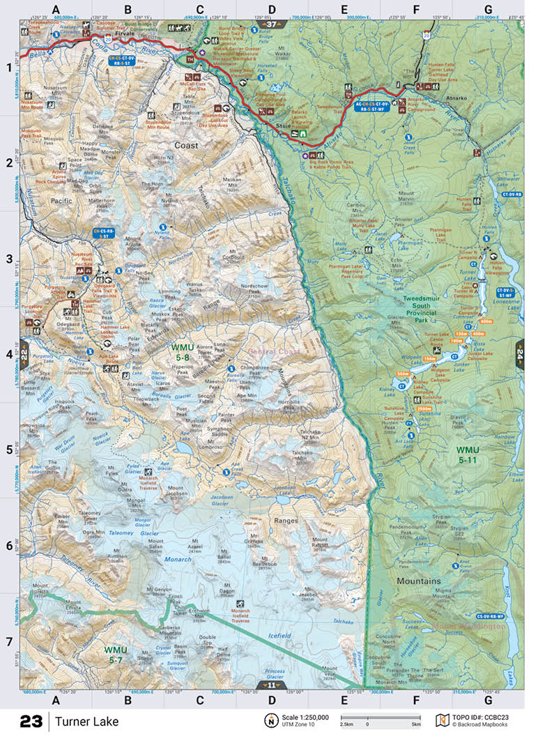CCBC23 TOPO Map - Turner Lake - Backroad Maps
