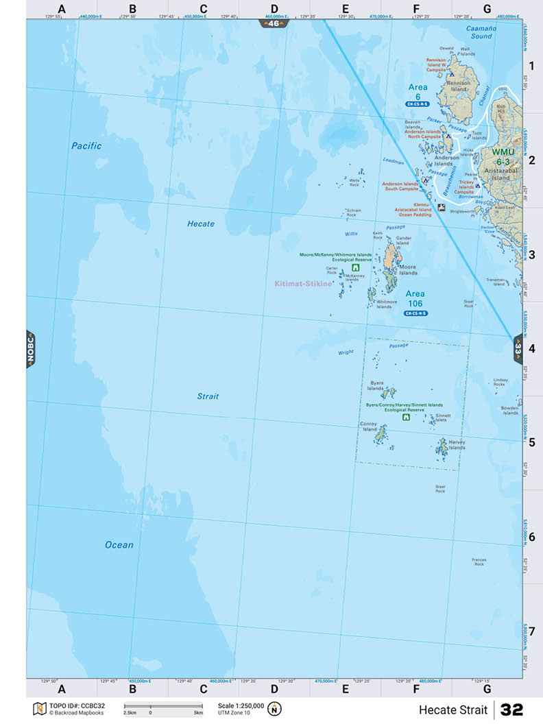 CCBC32 TOPO Map - Hecate Strait