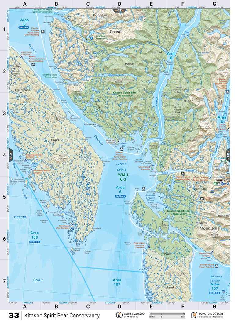 CCBC33 TOPO Map - Kitasoo Spirit Bear Conservancy