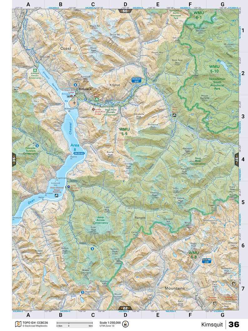 CCBC36 TOPO Map - Kimsquit