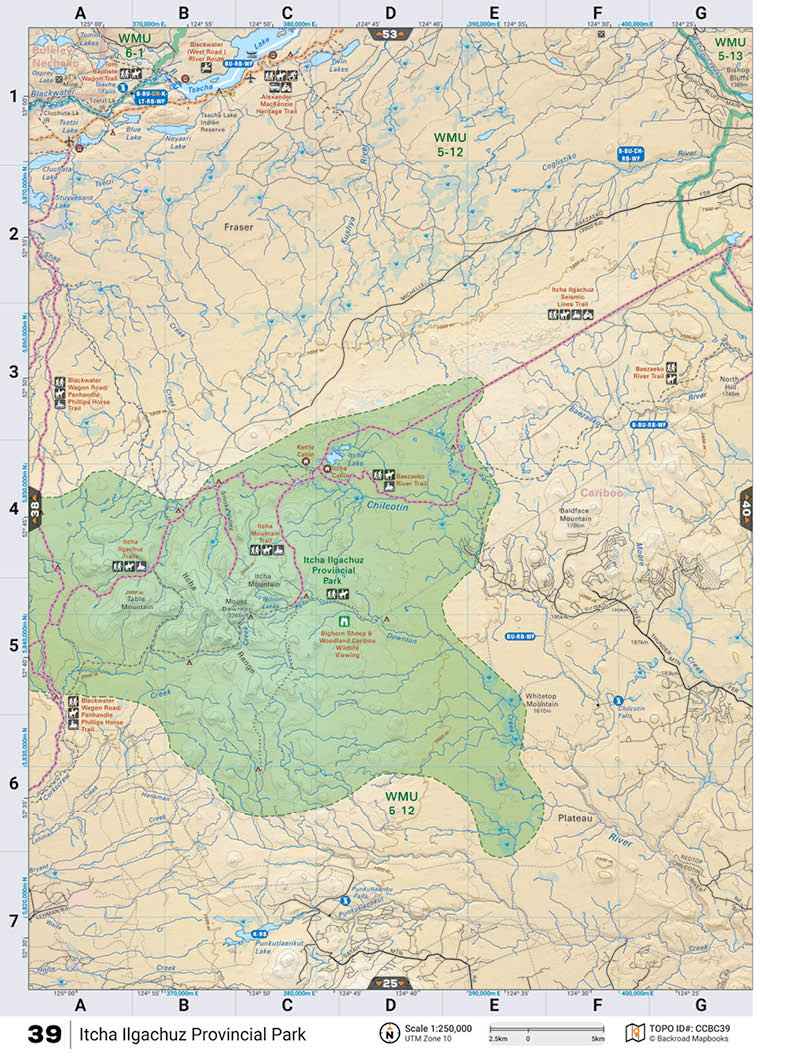 CCBC39 TOPO Map - Itcha Ilgachuz Provincial Park