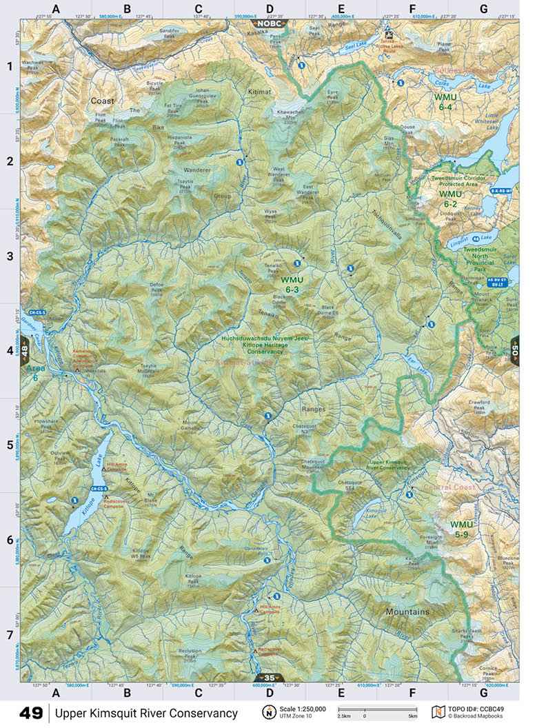 CCBC49 TOPO Map - Upper Kimsquit River Conservancy