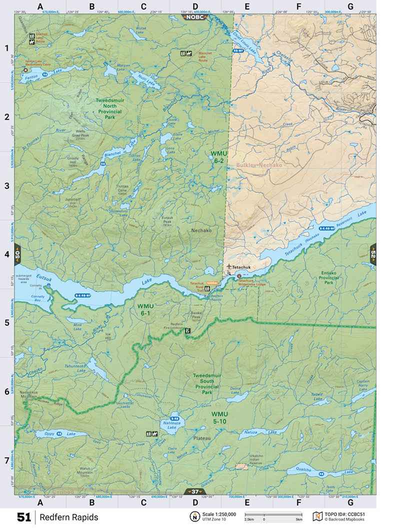 CCBC51 TOPO Map - Redfern Rapids