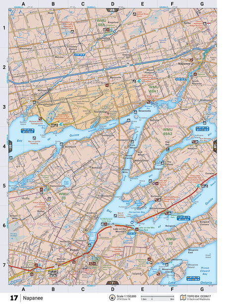 CCON17 TOPO Map - Napanee - Backroad Maps