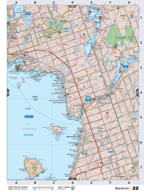 CCON22 TOPO Map - Beaverton - Backroad Maps