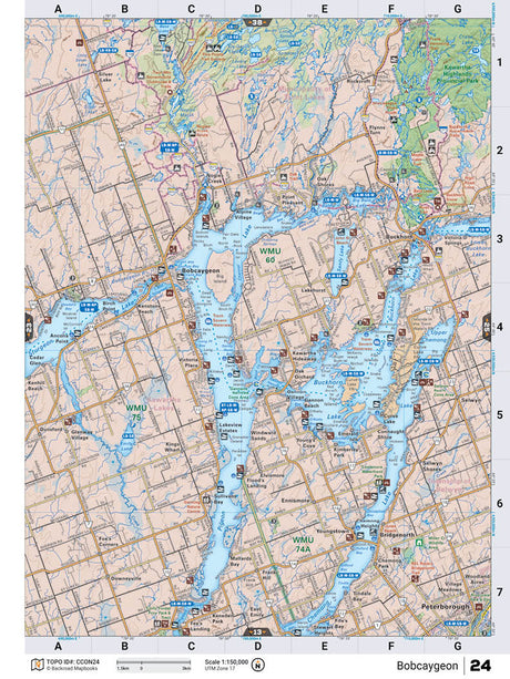 CCON24 TOPO Map - Bobcaygeon - Backroad Maps