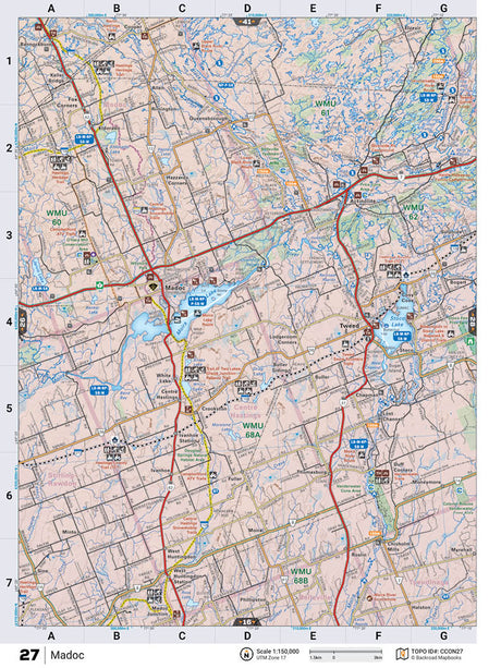 CCON27 TOPO Map - Madoc - Backroad Maps