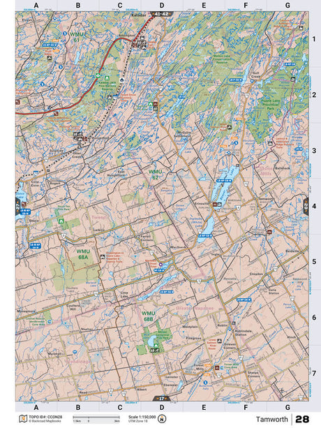 CCON28 TOPO Map - Tamworth - Backroad Maps
