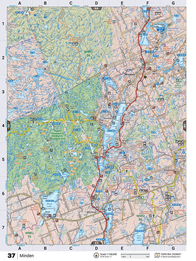 CCON37 TOPO Map - Minden - Backroad Maps