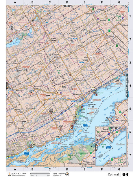 CCON64 TOPO Map - Cornwall - Backroad Maps