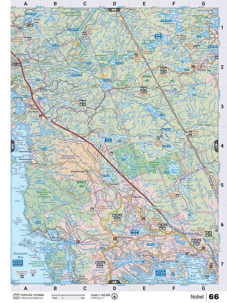 CCON66 TOPO Map - Nobel - Backroad Maps