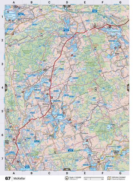 CCON67 TOPO Map - McKellar - Backroad Maps