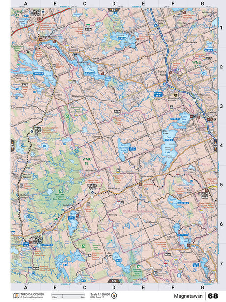 CCON68 TOPO Map - Magnetawan - Backroad Maps
