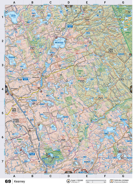 CCON69 TOPO Map - Kearney - Backroad Maps