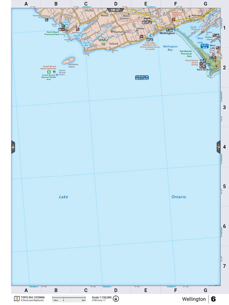 CCON6 TOPO Map - Wellington - Backroad Maps