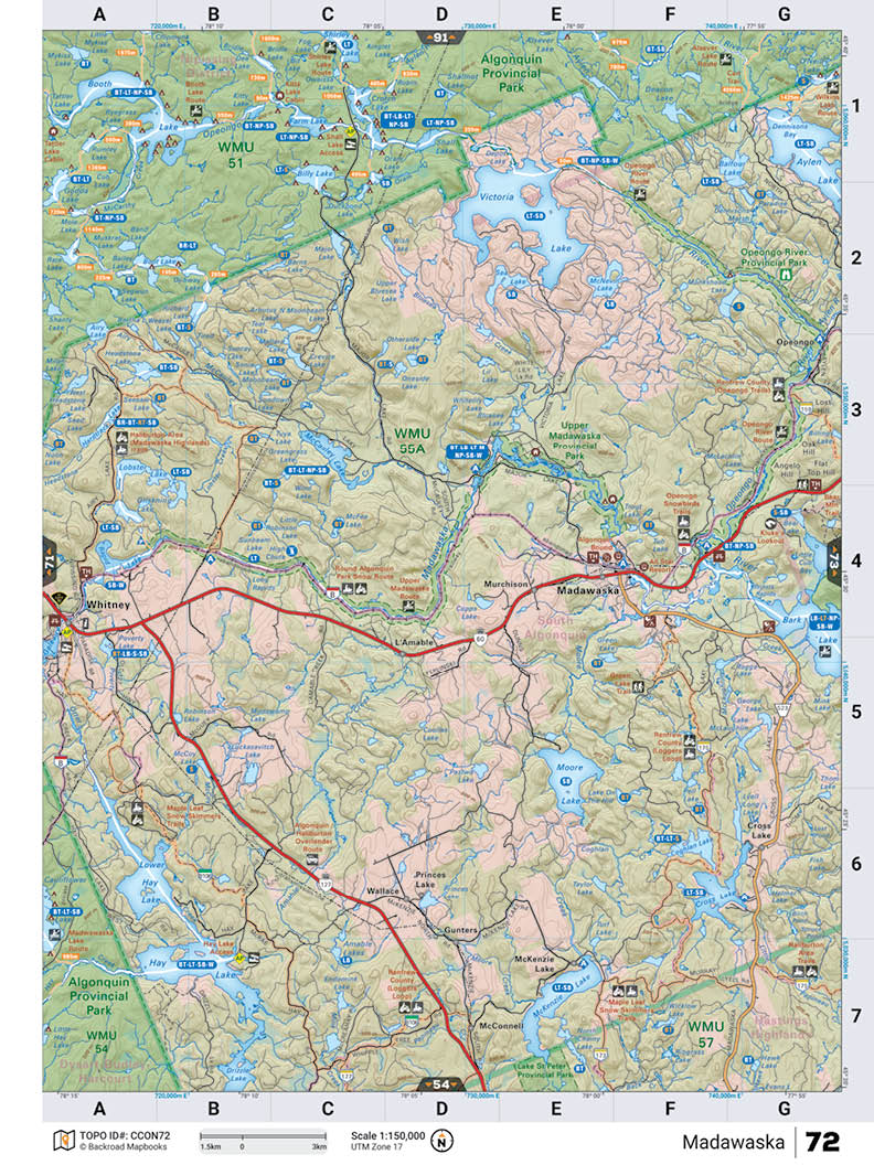 CCON72 TOPO Map - Madawaska - Backroad Maps