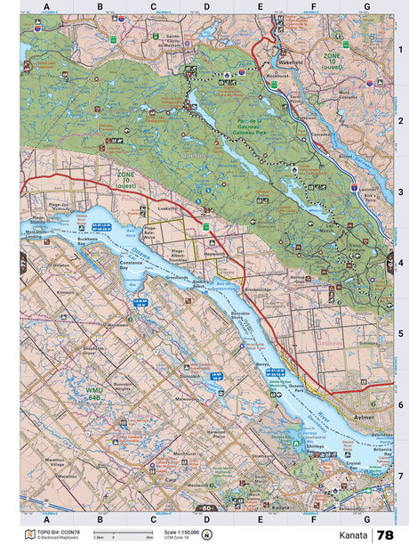 CCON78 TOPO Map - Kanata - Backroad Maps