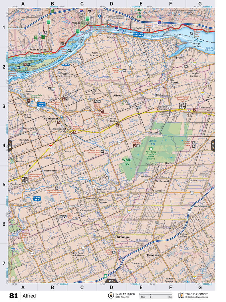 CCON81 TOPO Map - Alfred - Backroad Maps